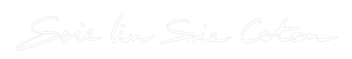 Logo Soie Lin Soie Coton en blanc